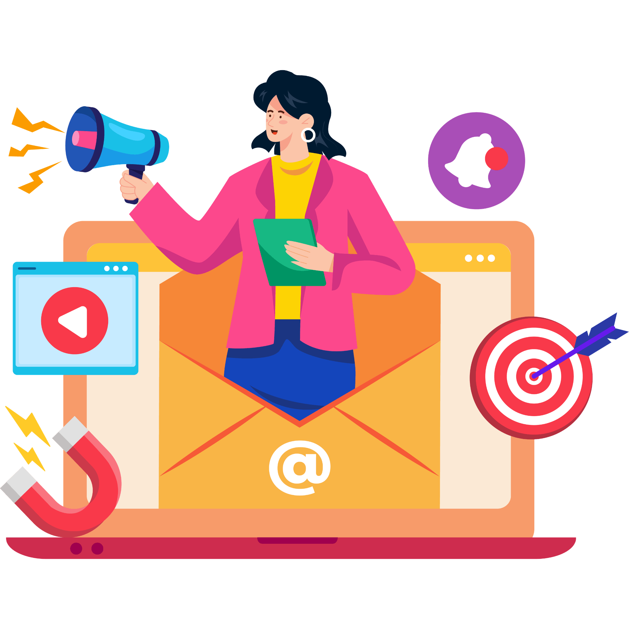 Digital marketing illustration